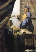 The Artist in his studio VERMEER VAN DELFT, Jan